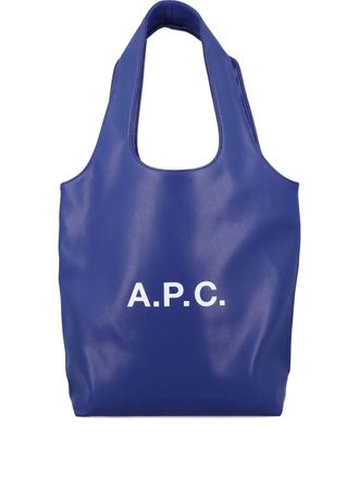A.P.C. small Ninon tote bag - Blue