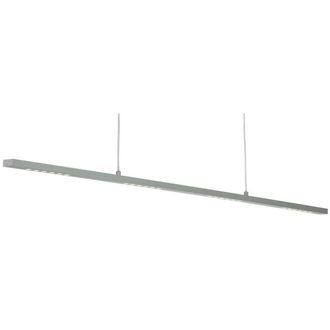 Netlighting Minimum Straight Bar Pendant Ceiling Light White in Silver