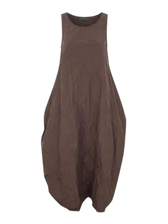Maria Calderara Marionetta crinkled opaque taffeta long dress