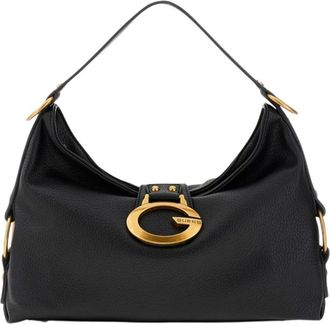 Guess Camden Schoudertas - Dames - Schoudertassen - Zwart - ONE Size - Leer - Tassen