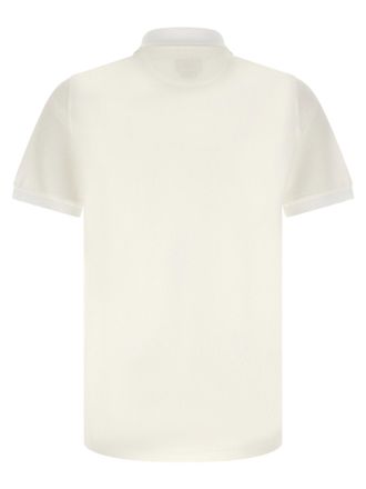 Fendi Logo-Embroidered Piqu&eacute; Polo - White