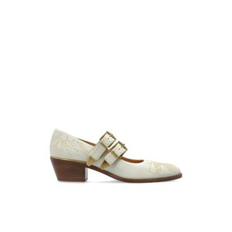 Chlo&eacute; Schoenen, Dames, Beige, 40 EU, Leer, Susan Pumps met Hak