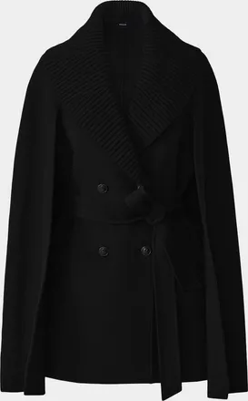 Mackage Susie-Z Double-Breasted Wool Cape