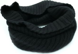 Portolano Cashmere chunky neck warmer in Black at Nordstrom