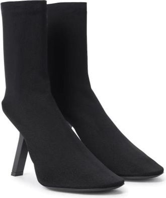 Balenciaga Black Stretch Knit Sock Boots Size 39
