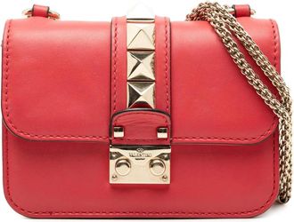 Valentino Pre-owned Shoulder Bags, female, Red, Size: ONE SIZE Pre-owned Leather Shoulder Bag