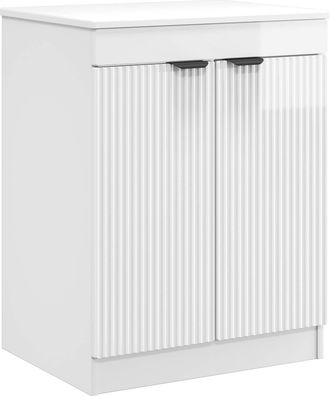 vidaXL Mueble De Cuarto De Ba&ntilde;o Blanco Brillante 54 X 41 X 70 Cm Vidaxl
