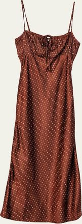 Ciao Lucia Leo Polka Dot Midi Dress