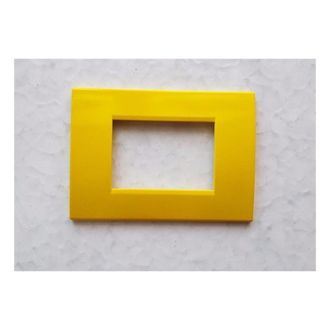 Trade Shop Trade Shop - Placca Placche Placchete Compatibili Living Light In Abs 3 4 7 Posti Colorate - Amarillo