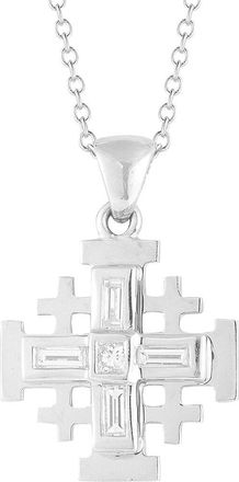 I.Reiss Company 14K 0.33 Ct. Tw. Diamond Jerusalem Cross Necklace
