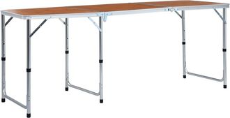 vidaXL Mesa De Camping Plegable De Aluminio 180x60 Cm Vidaxl