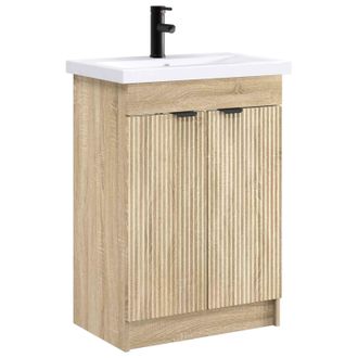 vidaXL Juego De Muebles De Ba&ntilde;o Roble Sonoma 78,5 X 37,5 X 81 Cm Vidaxl