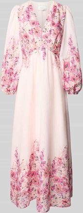 Neo Noir Neo Noir Maxikleid mit V-Ausschnitt Modell SILFI in Hellrosa, Gr&ouml;&szlig;e 36