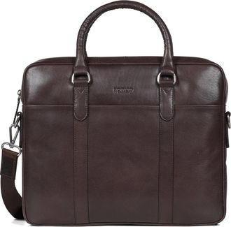 Howard London Tassen, Heren, Bruin, ONE Size, Leer, Kieran Laptoptas