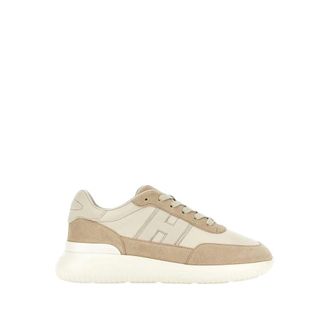Hogan Sneakers, male, Beige, Size: 10 1/2 US H709 Allacciato H Bando