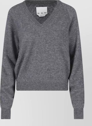 SA SU PHI cashmere silk crewneck sweatshirt