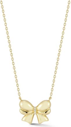 Glaze Jewelry Bow Pendant Necklace in Gold at Nordstrom Rack