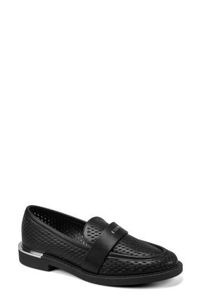DKNY Rezzi Perforated Loafer in Black at Nordstrom, Size 8.5