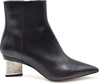 Nicholas Kirkwood Schoot - Dames - Enkellaarsjes - Zwart - 37 1/2 EU - Schoenen