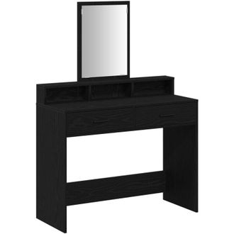 vidaXL Vidaxl - Dressing Table Black oak 100 x 41 x 140 cm Engineered wood