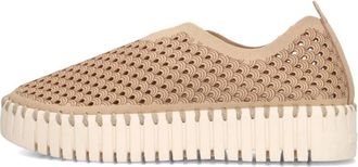 Ilse Jacobsen Beige Instappers Tulip 3373 Stijlvol Comfort - Dames - Sneakers - Beige - 39 EU - Leer - Schoenen