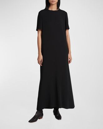 The Row Robi Crepe Maxi Dress