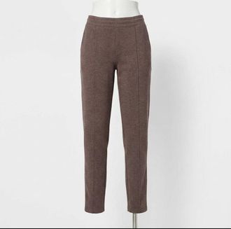 Spanx Air Essentials Brushed Slim Straight Pant In Heather Storm