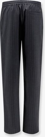 Burberry Mens Trousers - Wool Drawstring, Grey