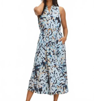 Nic+Zoe Garden Shade Sienna Dress In Blue Multi