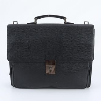 Gucci Black Leather Briefcase (Pre-Owned)