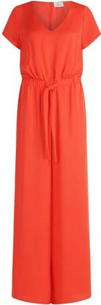 Vera Mont Tailored V-neck Jumpsuit - Dames - Jumpsuits - Oranje - L - Leer - Jumpsuits & Playsuits