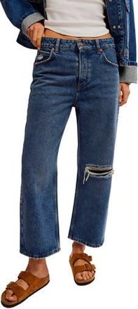 Free People Deep Trance Wide Leg Boyfriend Jeans in Meditation at Nordstrom Rack, Size 28