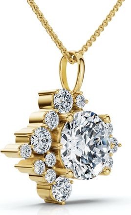 Pompeii3 1.50Ct Diamond Pendant 14k Gold Womens 18 Necklace Lab Grown
