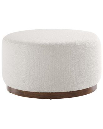 ModWay Tilden Large 29 Round Boucle Upholstered Ottoman