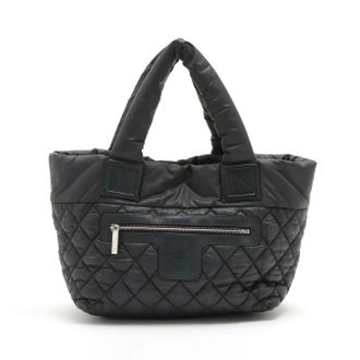 Chanel Coco Cocoon Black Nylon Quilted Tote Bag