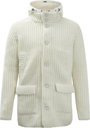 Herno button hooded coat - men - Virgin Wool - 52 - Neutrals