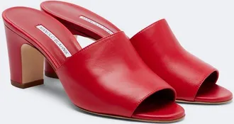 Manolo Blahnik Rapalla leather mules