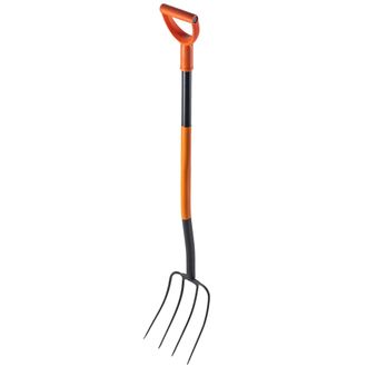OEM Horquilla De Jard&iacute;n, Fabricada En Acero Al Carbono, 132 Cm De Largo, 1,8 Kg De Peso, Mango Ergon&oacute;mico, Apta Para Compost Y Heno