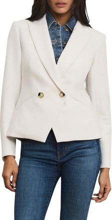 Veronica Beard Rickie Crop Dickey Jacket in Off White at Nordstrom, Size 14