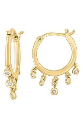 Effy Diamond Hoop Earrings in Gold at Nordstrom Rack
