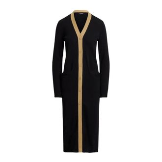 Ralph Lauren Long Knitwear, female, Black, M, Long Knit Jumper