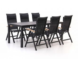 Bellagio la vita attrattiva Bellagio Lugo/Menzano 220cm dining tuinset 7-delig verstelbaar