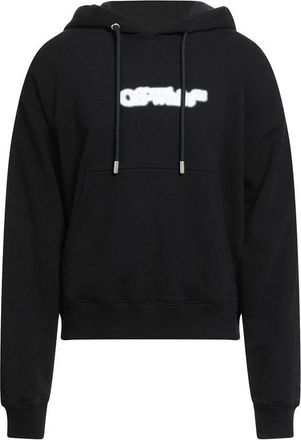 Off-white Black Cotton Mens Sweatshirt
