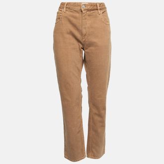 Isabel Marant Etoile Khaki Brown Denim Jeans M Waist