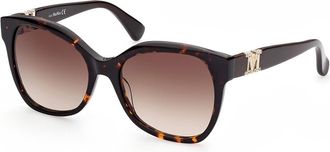 Max Mara MM0014 52F Womens Sunglasses Tortoiseshell Size 56