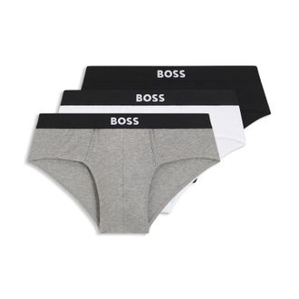 HUGO BOSS Heren Boss 3-pack logoslip in diverse kleuren