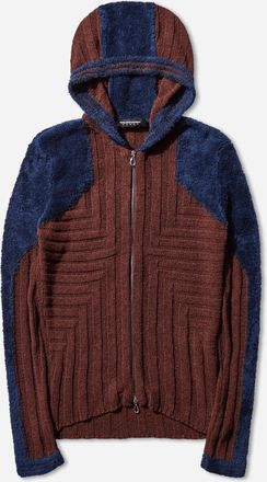 Kiko Kostadinov Women s Quimby Fitted Hooded Knit Mahogany Brown