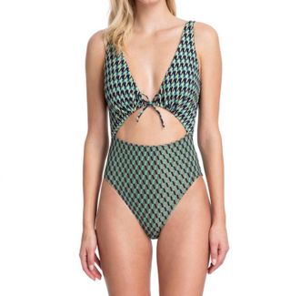 Gottex One Piece Swimsuit In Got Retro Revival Green