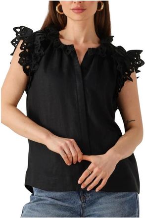 Copenhagen Muse Overhemden, Dames, Zwart, S, Natuli Shirt Dames Tops & T-shirts