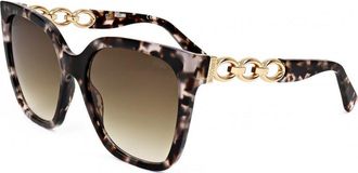 Moschino Womens MOS098 55 S HT8 Sunglasses - Brown - One Size